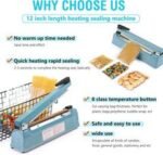 12 Inch Impulse Sealer Heat Sealing Machine PFS-300 | Manual Plastic Bag Sealer - Image 5