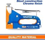 Wadfow 3-in-1 Staple Gun Heavy Duty WGU2614 – Professional Hand Tacker for Upholstery, Carpentry & Cable Fastening