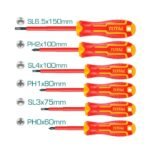 TOTAL 6 Piece Insulated Screwdriver Set THTIS566 | 1000V VDE Certified Professional Hand Tool Kit - Image 2