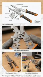 TatPad 9.5" Multi-Function Wire Stripper Pliers | Heavy Duty Tool - Image 2