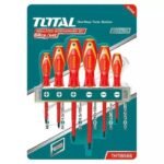 TOTAL 6 Piece Insulated Screwdriver Set THTIS566 | 1000V VDE Certified Professional Hand Tool Kit