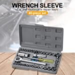 AIWA 40 PCS Combination Socket Ratchet Wrench Set | Metric & SAE Socket Tool Kit
