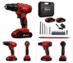 Sarred Cordless Impact Drill Machine 21V – Dual Battery Power Drill - Image 3