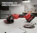 Sarred Cordless Angle Grinder 5 Inch 21V | Brushless Power Tool with Batteries & Accessories - Image 3