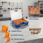 Wadfow WTB1633 2PCS 16.5 Inch Plastic Organizer Box Set - Image 2