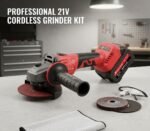 Sarred Cordless Angle Grinder 5 Inch 21V | Brushless Power Tool with Batteries & Accessories - Image 2